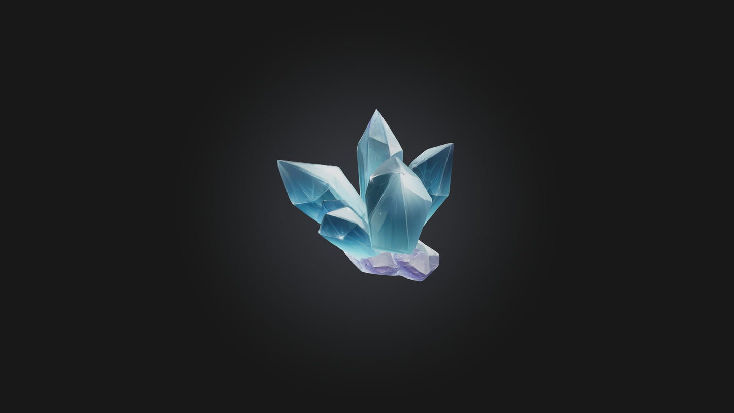 Cartoon Crystal Shard 3D model