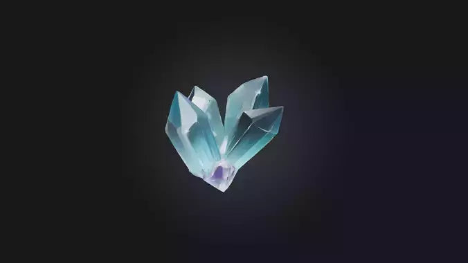 Cartoon Crystal Shard 3D model