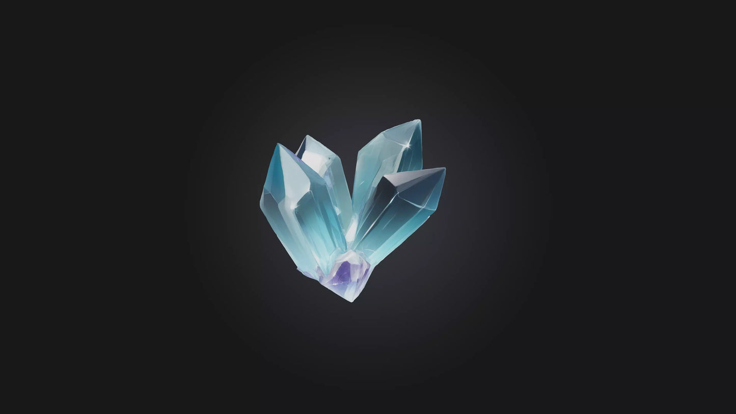Cartoon Crystal Shard 3D model