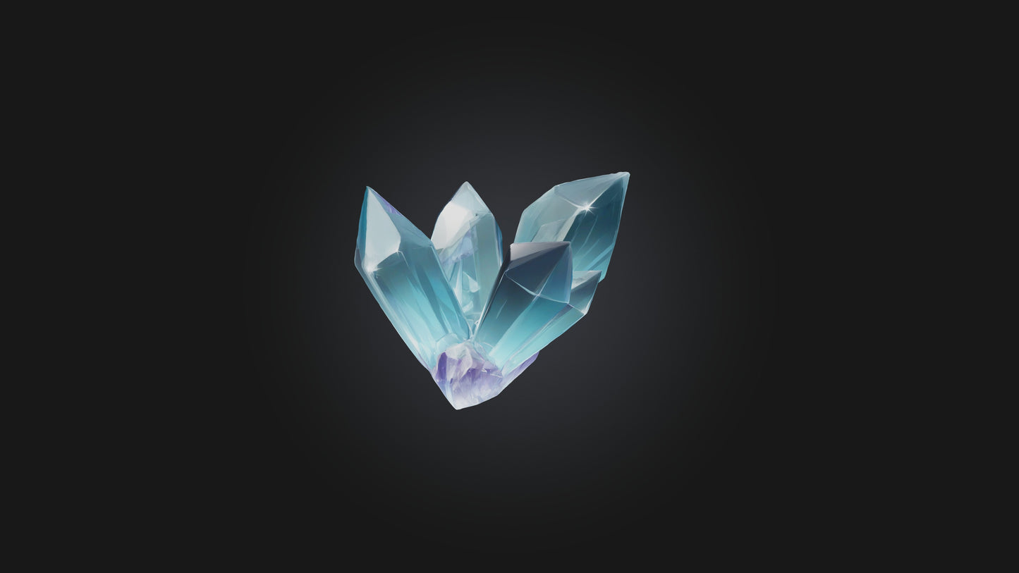 Cartoon Crystal Shard 3D model