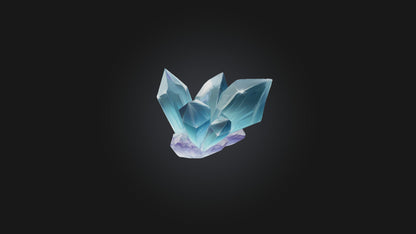 Cartoon Crystal Shard 3D model