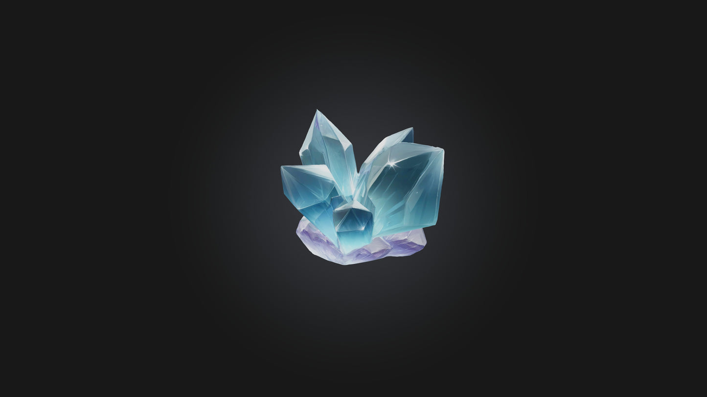 Cartoon Crystal Shard 3D model