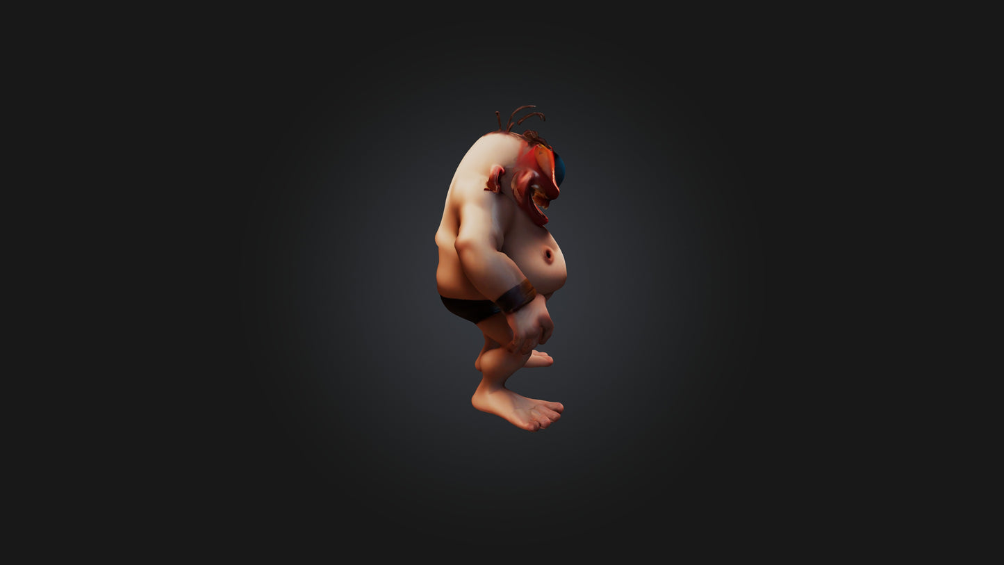 Cartoon Cyclops 3D model