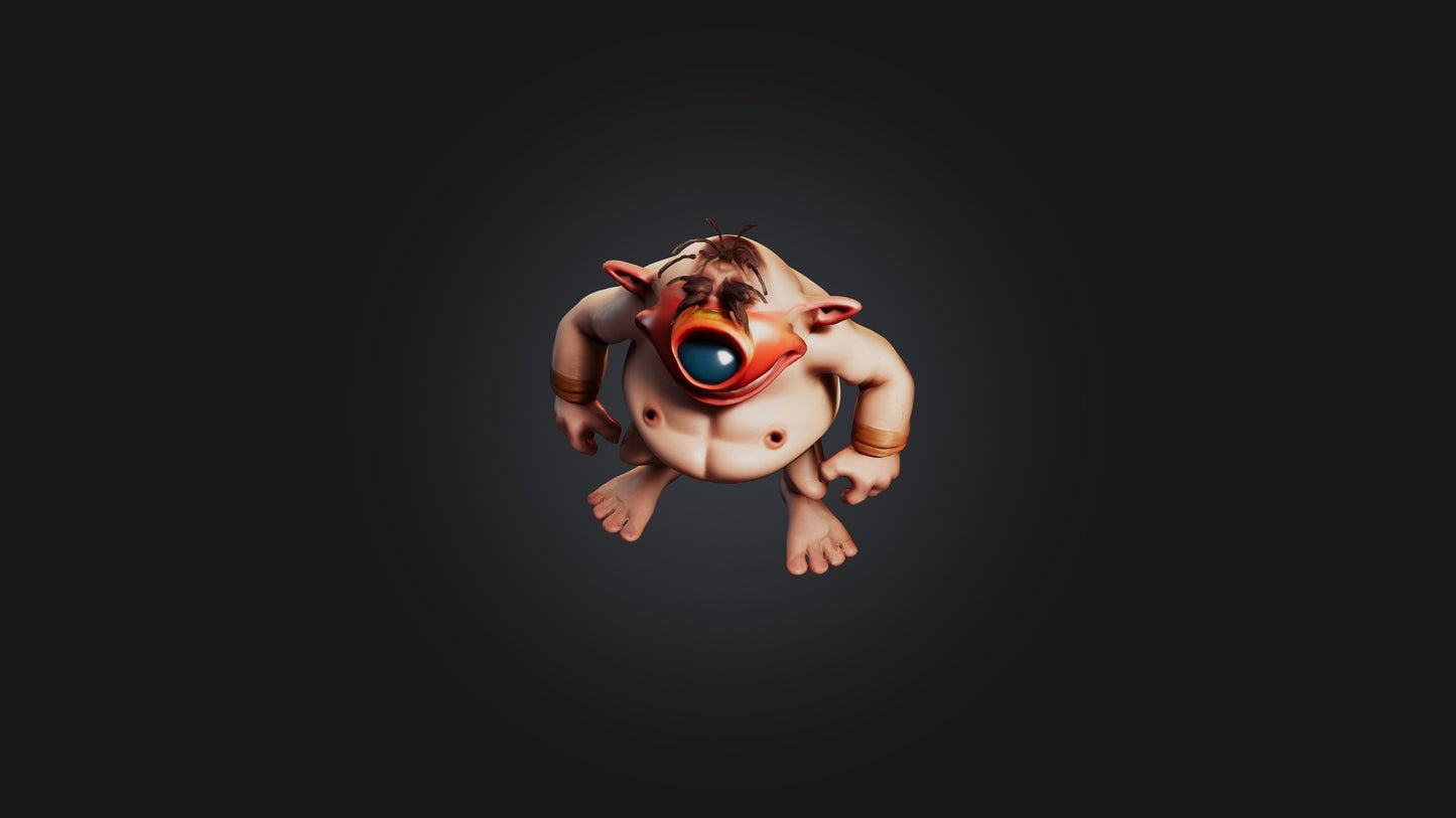 Cartoon Cyclops 3D model