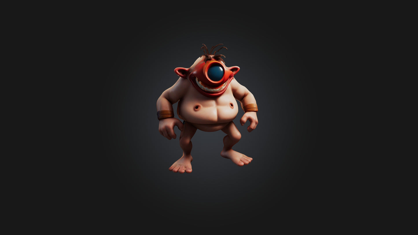 Cartoon Cyclops 3D model