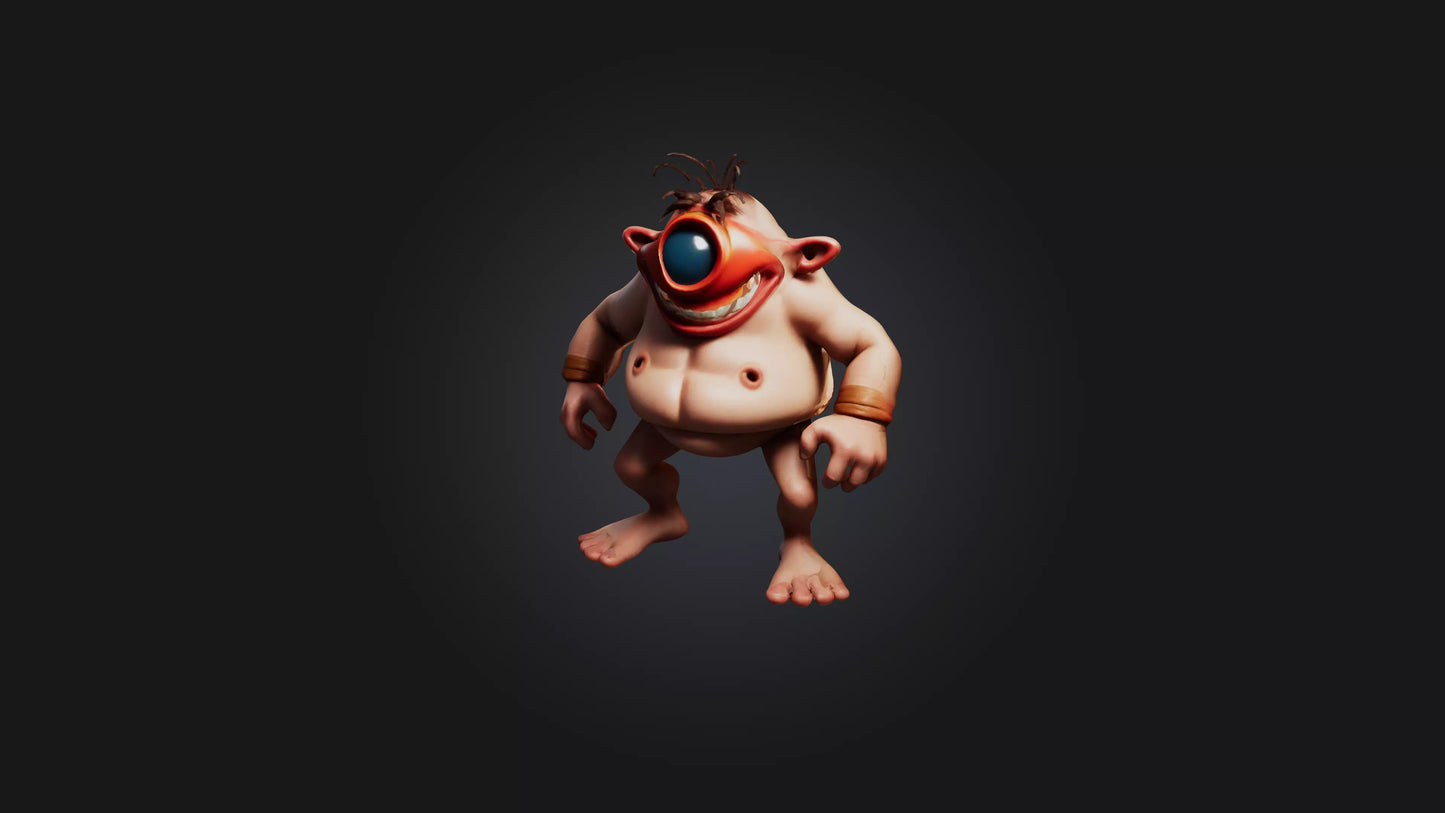 Cartoon Cyclops 3D model