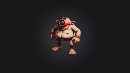 Cartoon Cyclops 3D model