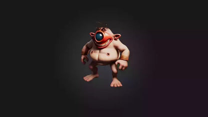 Cartoon Cyclops 3D model