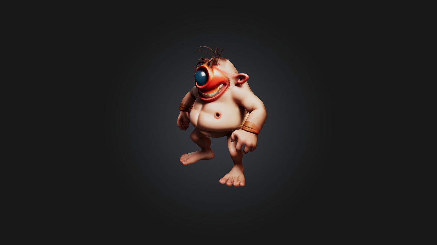 Cartoon Cyclops 3D model