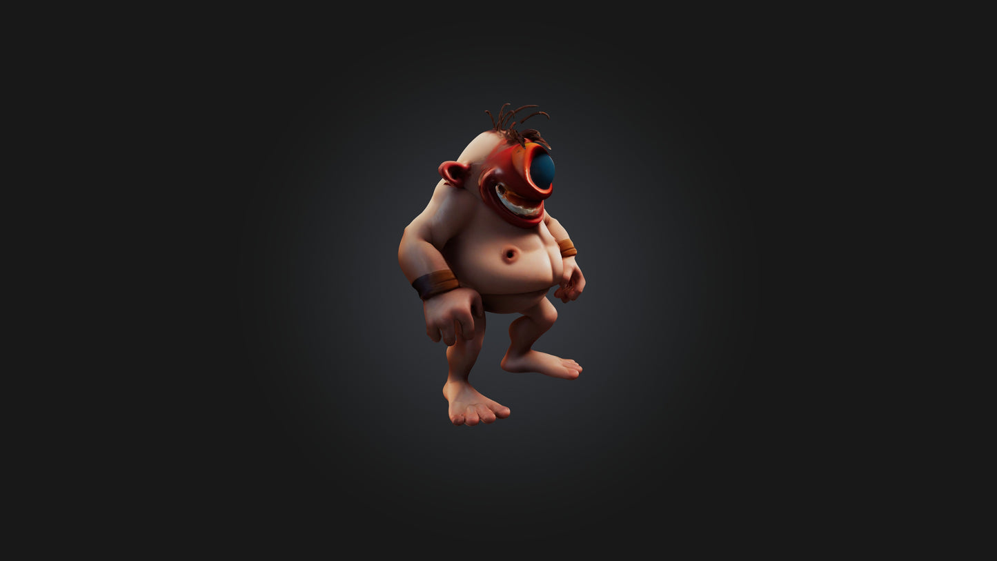 Cartoon Cyclops 3D model