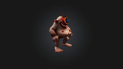 Cartoon Cyclops 3D model