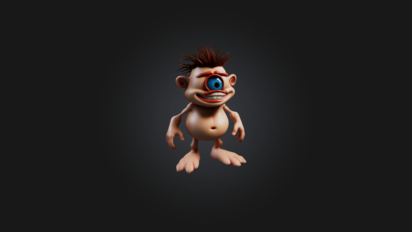 Cartoon Cyclops Model 3D model