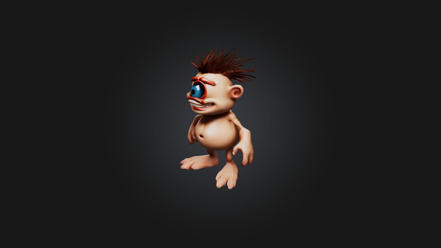 Cartoon Cyclops Model 3D model