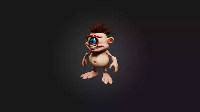 Cartoon Cyclops Model 3D model