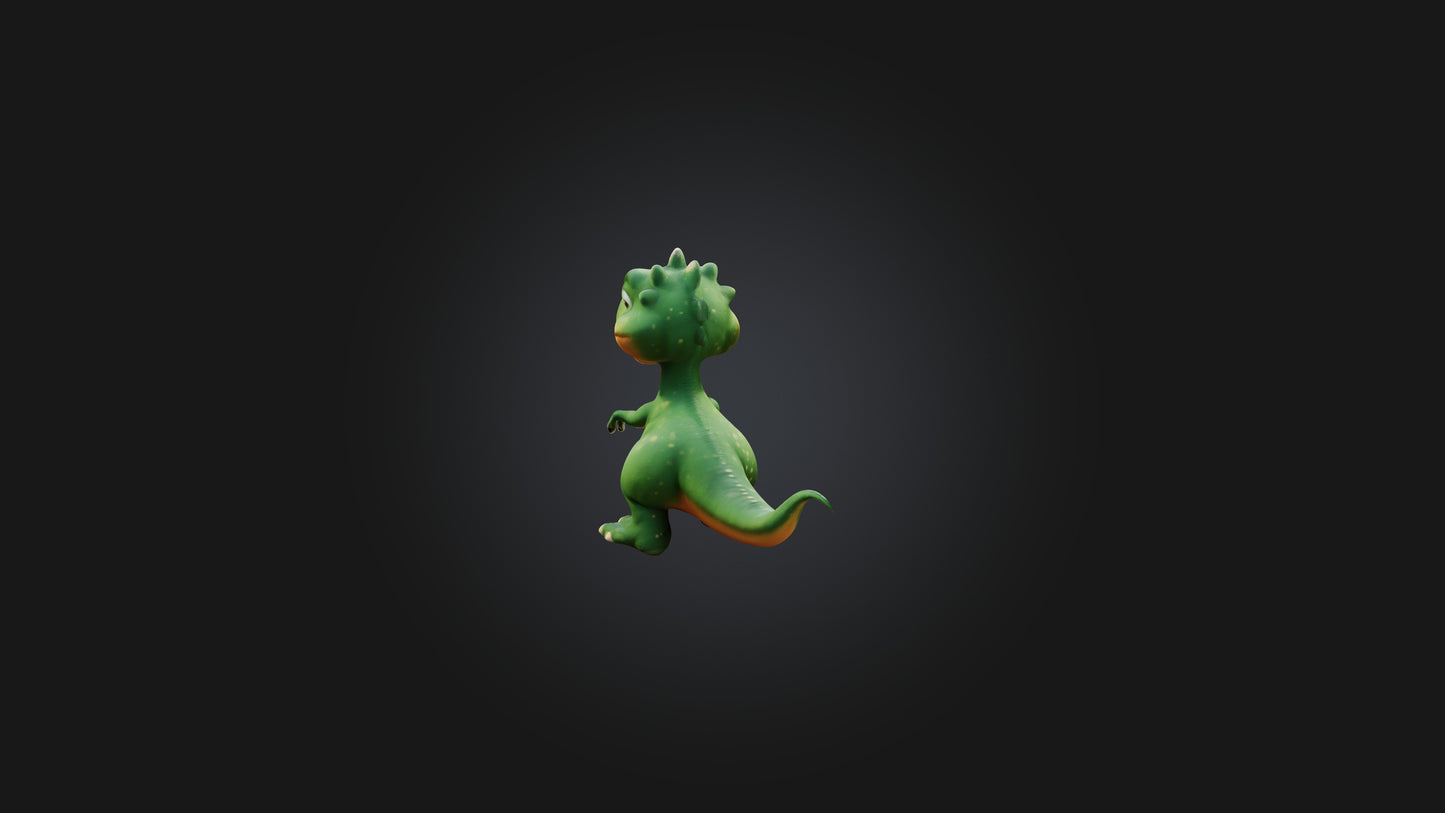 Cartoon Dinosaur 3D model