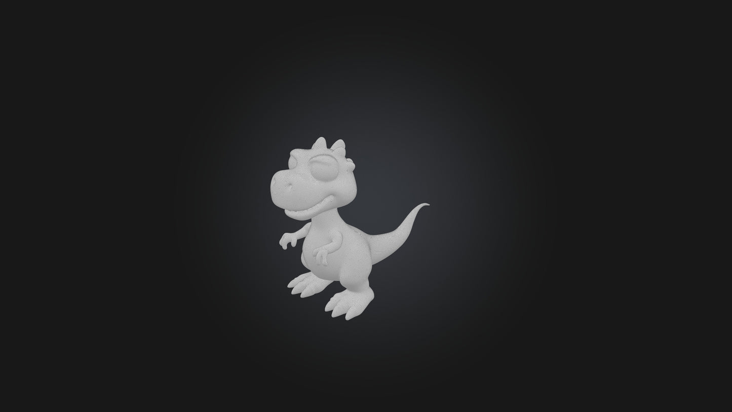 Cartoon Dinosaur 3D model