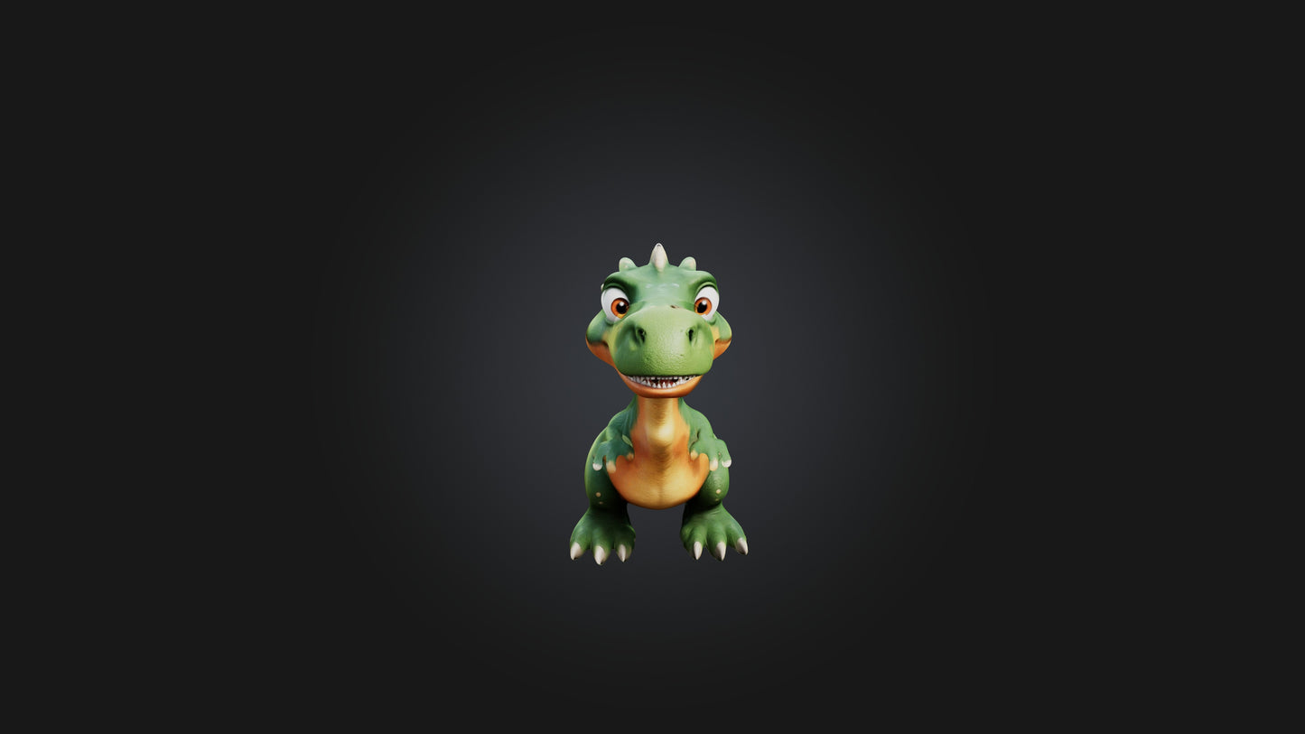 Cartoon Dinosaur 3D model