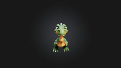 Cartoon Dinosaur 3D model