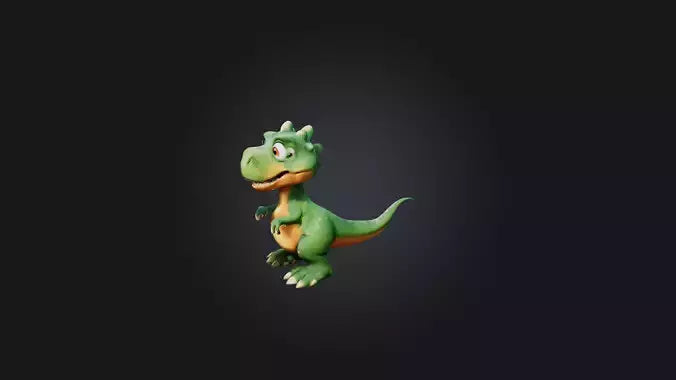 Cartoon Dinosaur 3D model