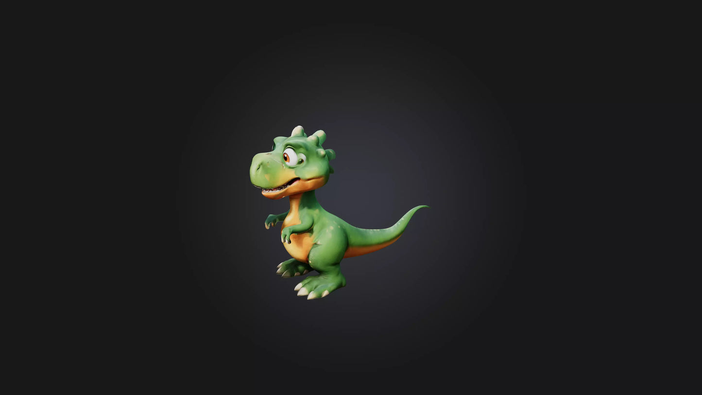 Cartoon Dinosaur 3D model