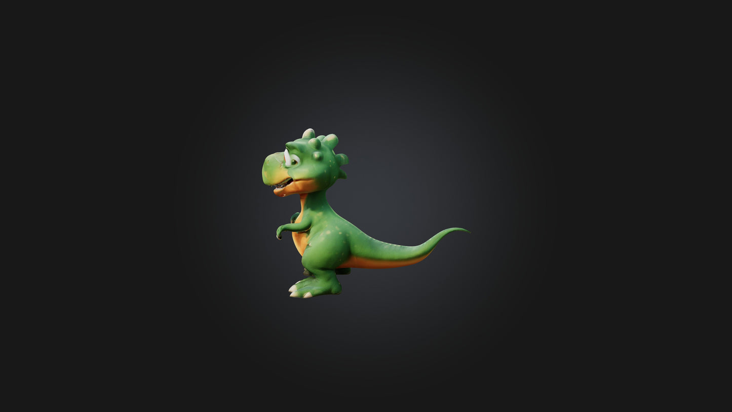 Cartoon Dinosaur 3D model