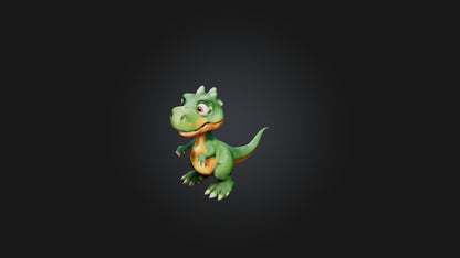 Cartoon Dinosaur 3D model