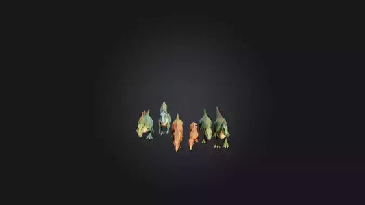 Cartoon Dinosaurs 3D model