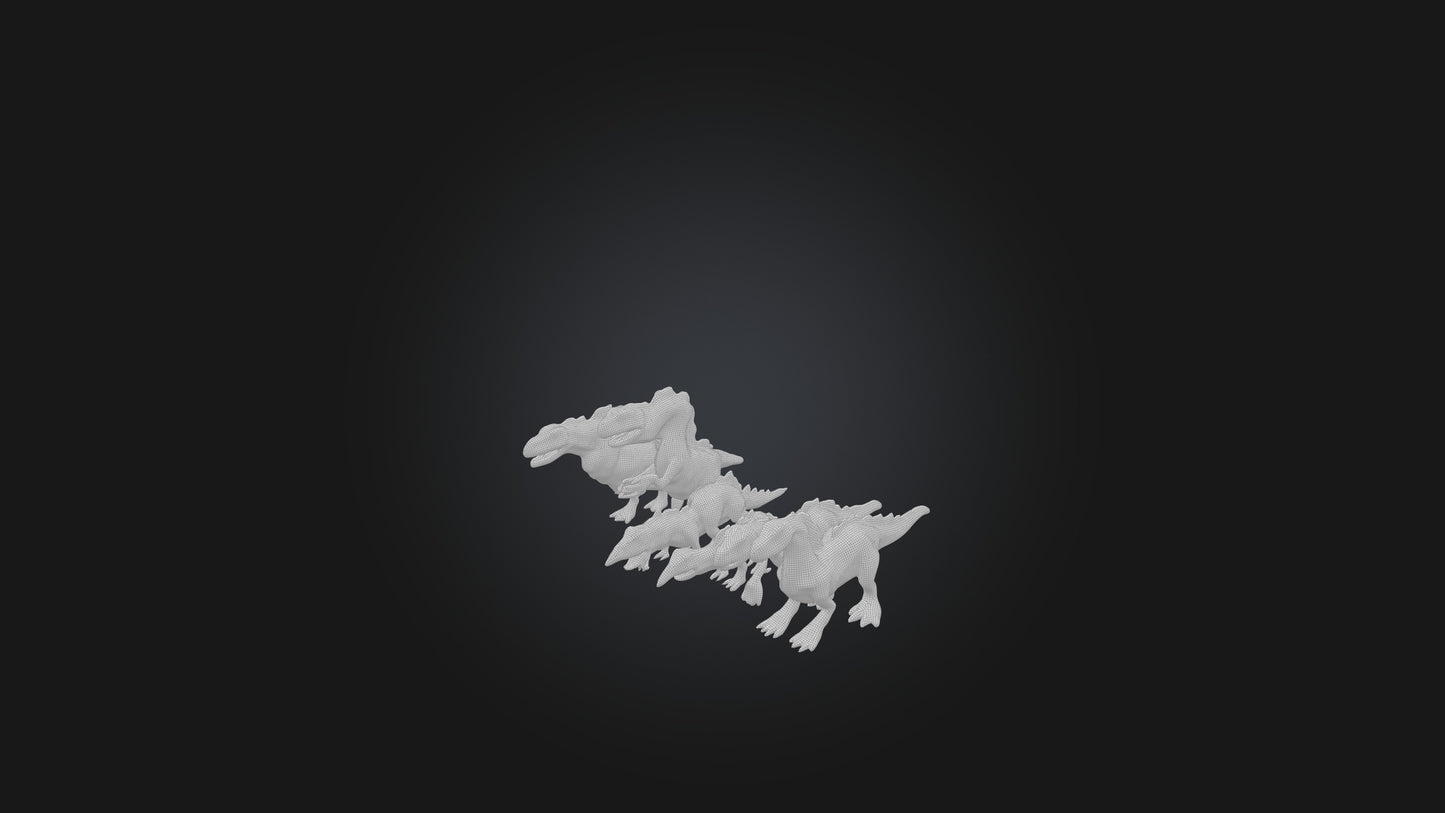 Cartoon Dinosaurs 3D model