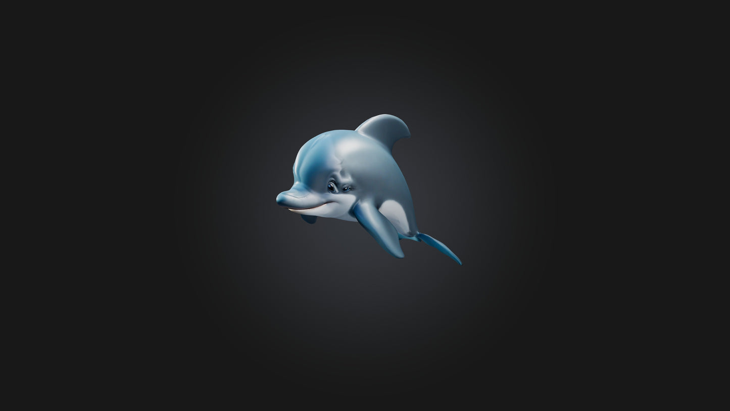 Cartoon Dolphin 3D model