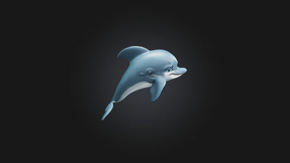 Cartoon Dolphin 3D model