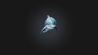 Cartoon Dolphin 3D model