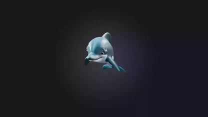 Cartoon Dolphin 3D model
