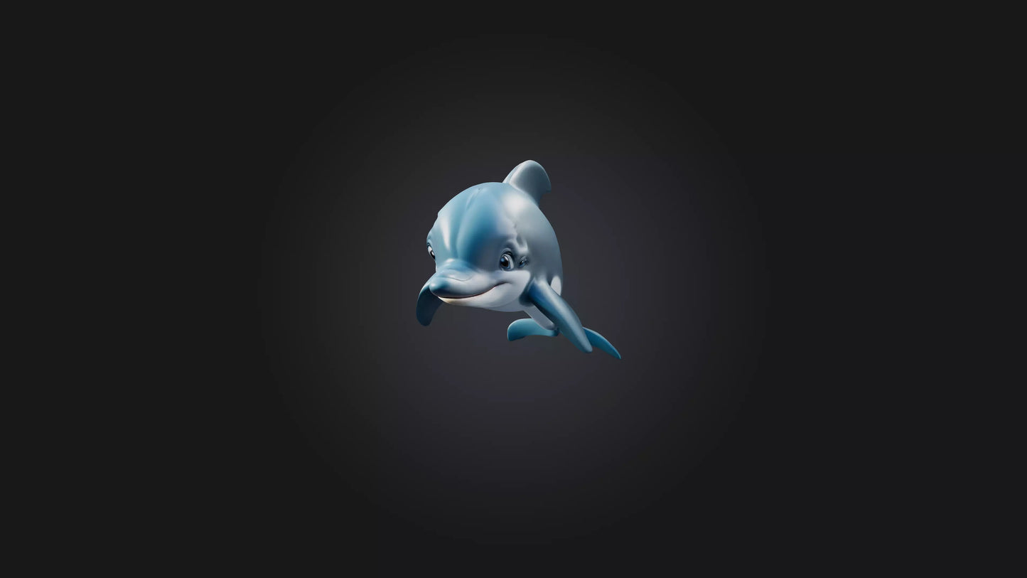 Cartoon Dolphin 3D model