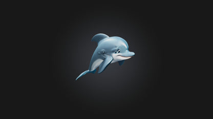Cartoon Dolphin 3D model