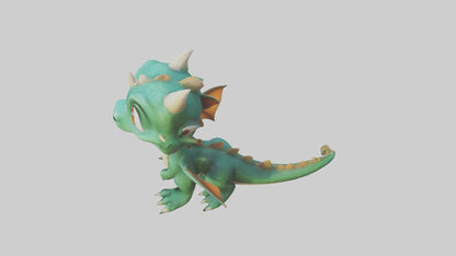 3D model Cartoon Dragon 1 VR / AR / low-poly
