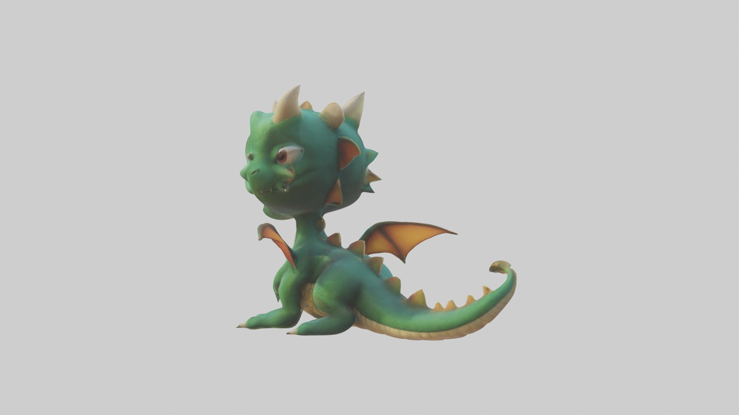 3D model Cartoon Dragon 1 VR / AR / low-poly
