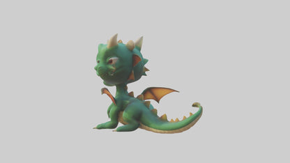 3D model Cartoon Dragon 1 VR / AR / low-poly