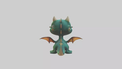 3D model Cartoon Dragon 1 VR / AR / low-poly