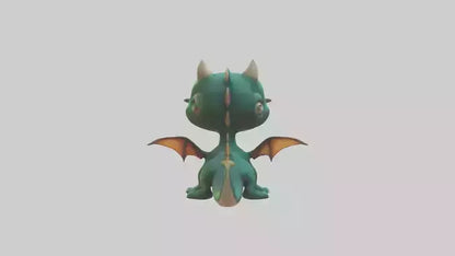 3D model Cartoon Dragon 1 VR / AR / low-poly