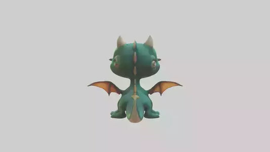 3D model Cartoon Dragon 1 VR / AR / low-poly