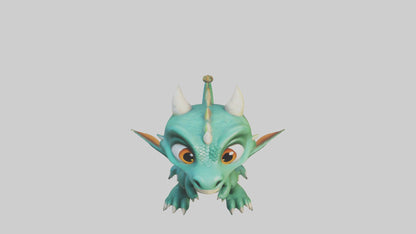 3D model Cartoon Dragon 1 VR / AR / low-poly