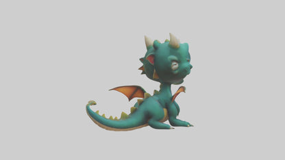 3D model Cartoon Dragon 1 VR / AR / low-poly