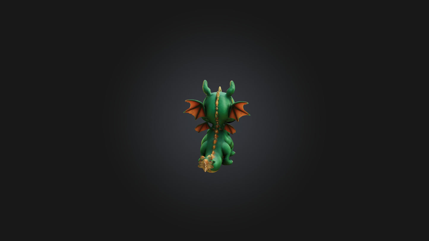 cartoon dragon 3D model