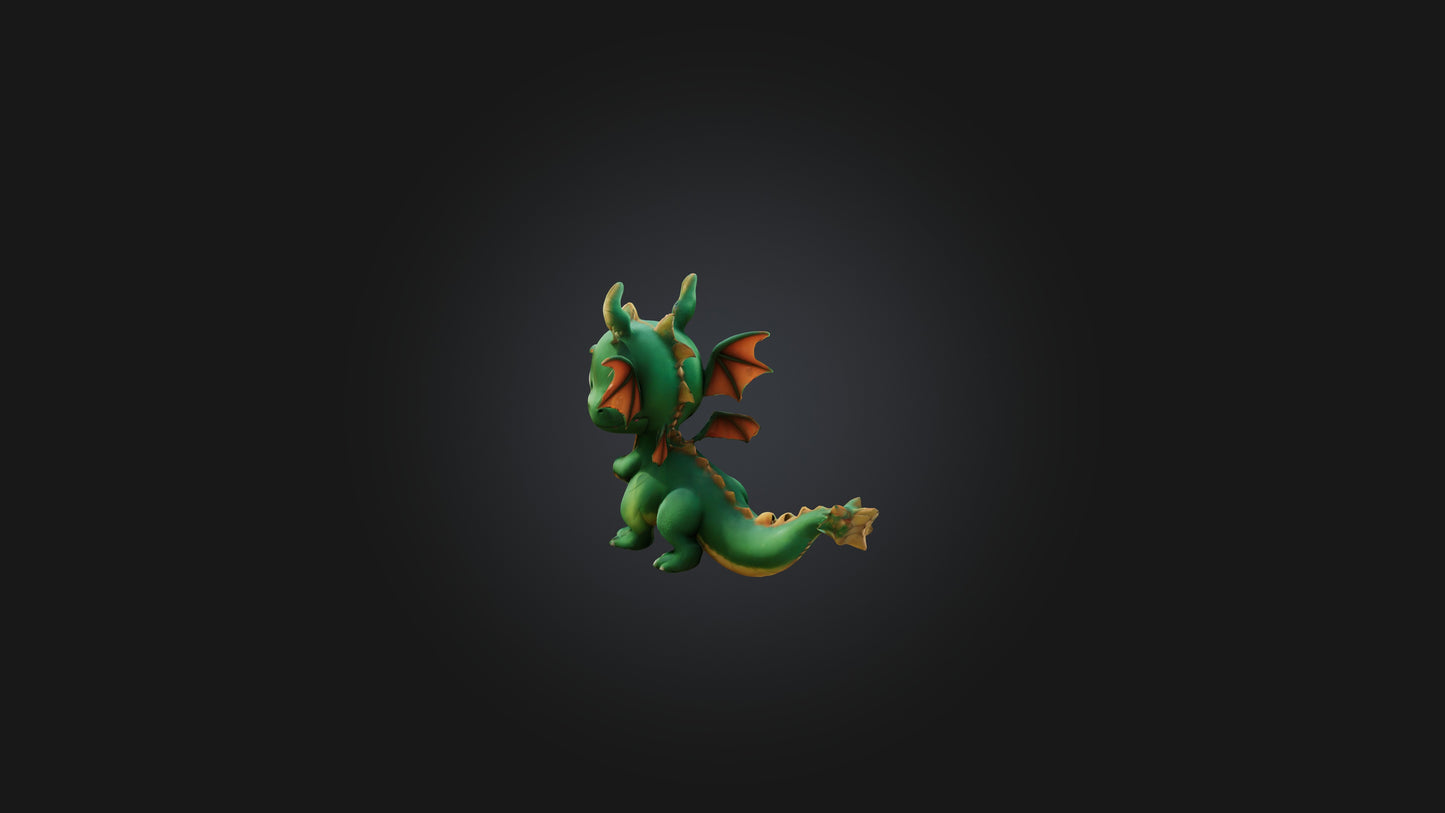 cartoon dragon 3D model