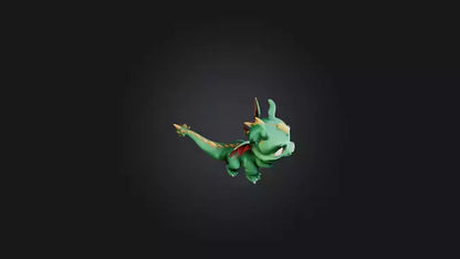 cartoon dragon 3D model