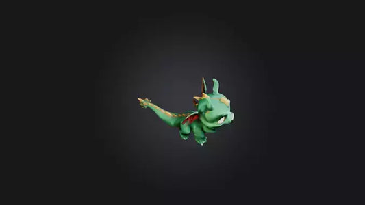 cartoon dragon 3D model