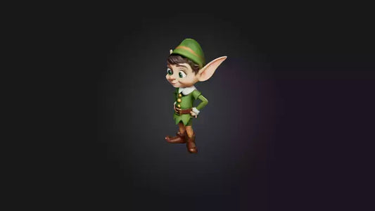 Cartoon Elf 3D model