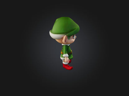 3D model Cartoon Elf VR / AR / low-poly