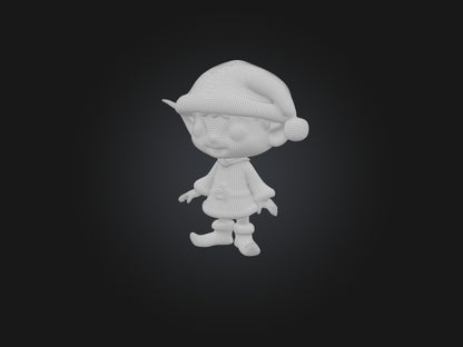 3D model Cartoon Elf VR / AR / low-poly