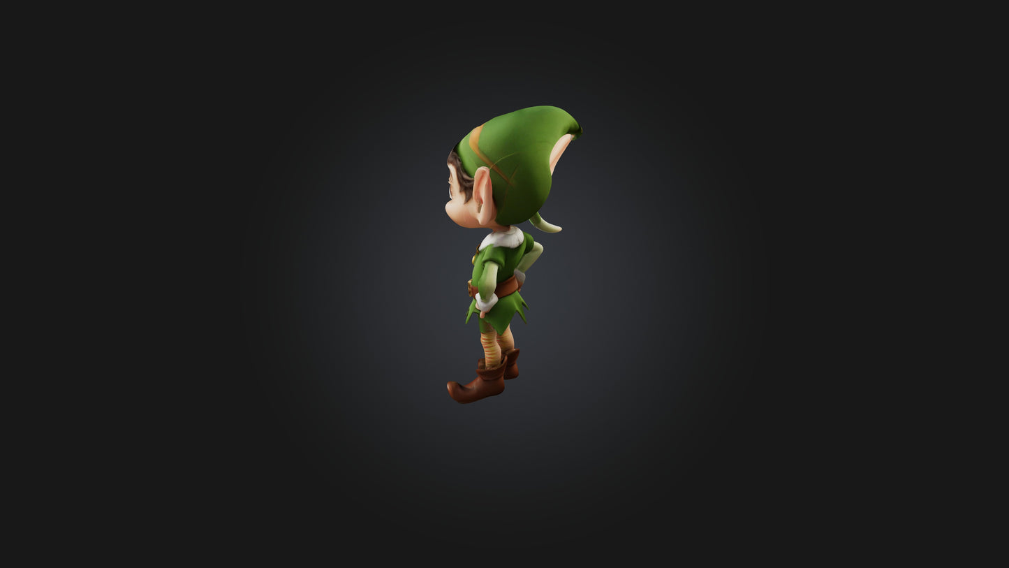 Cartoon Elf 3D model